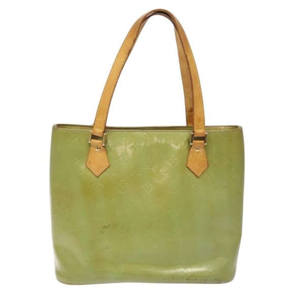 LOUIS VUITTON Monogram Vernis Houston Hand Bag Baby Blue M91005 LV Auth 115892 - Picture 2 of 16